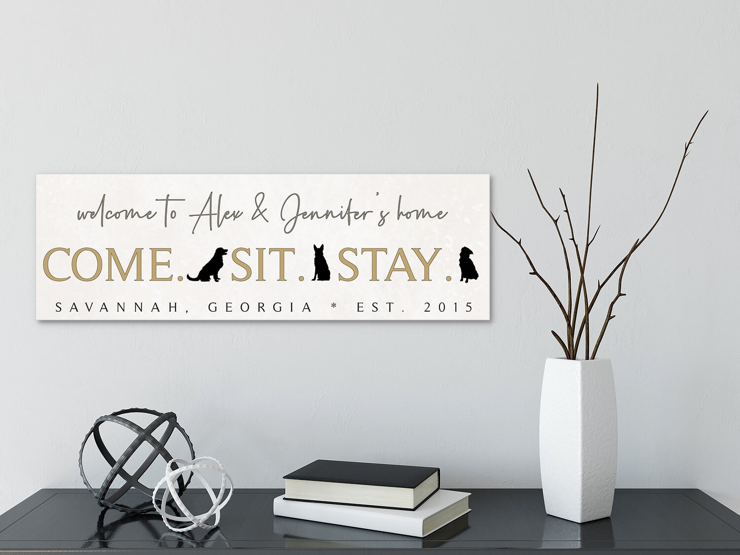 Personalized Dog House Sign Custom Canvas Wall Decor | Etsy