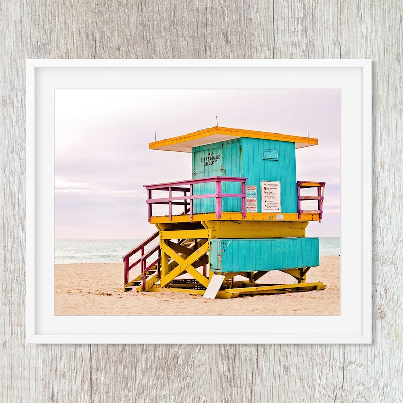 Beach Wall Art Photography Prints Miami Coastal Decor Etsy