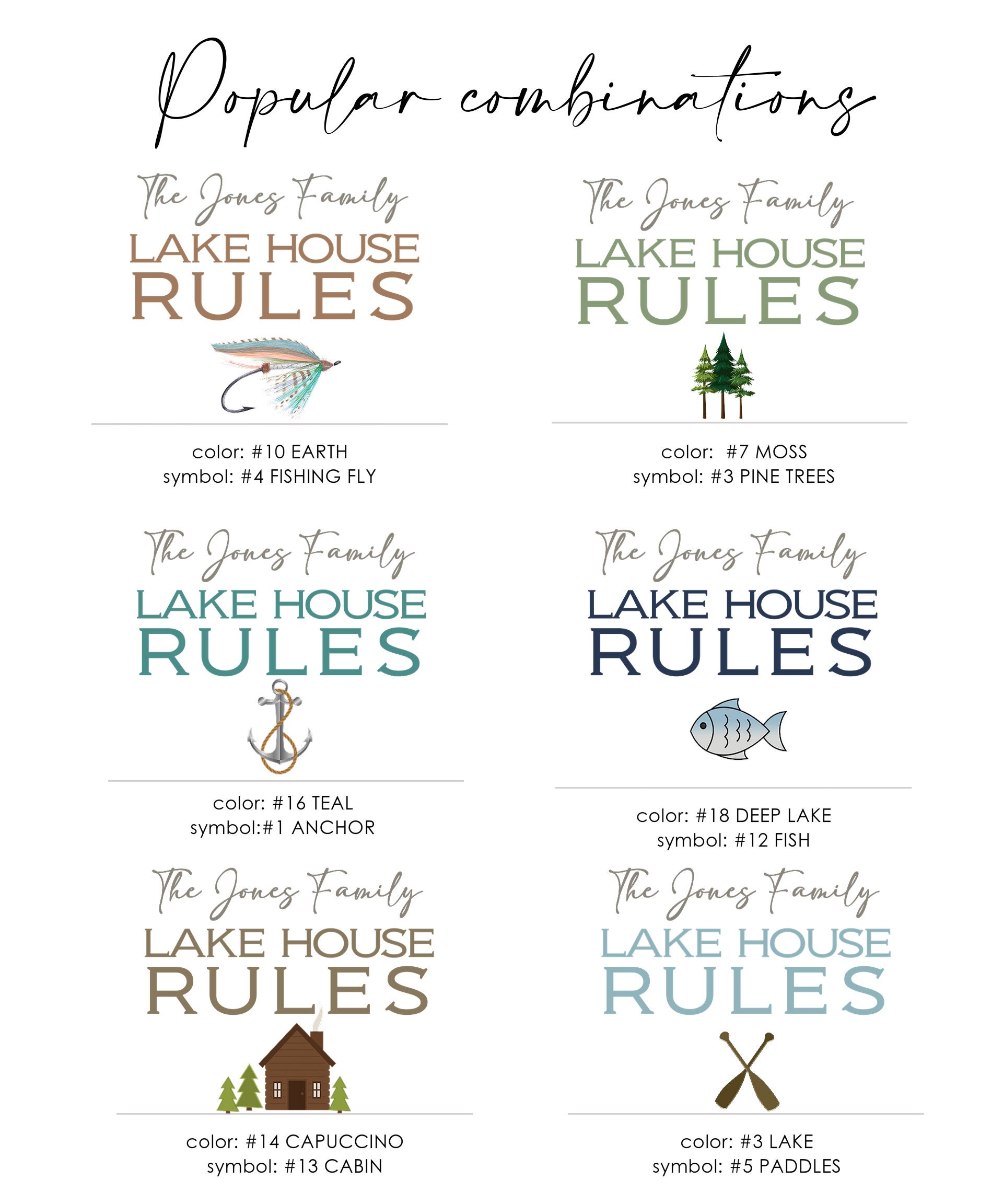 Personalized Lake House Rules Sign Custom Cabin Decor Gifts Etsy