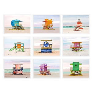 Miami South Beach Art Deco Prints, SALE Gallery Wall Set