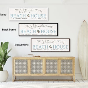 Personalized Beach House Sign, Custom Coastal Decor image 7