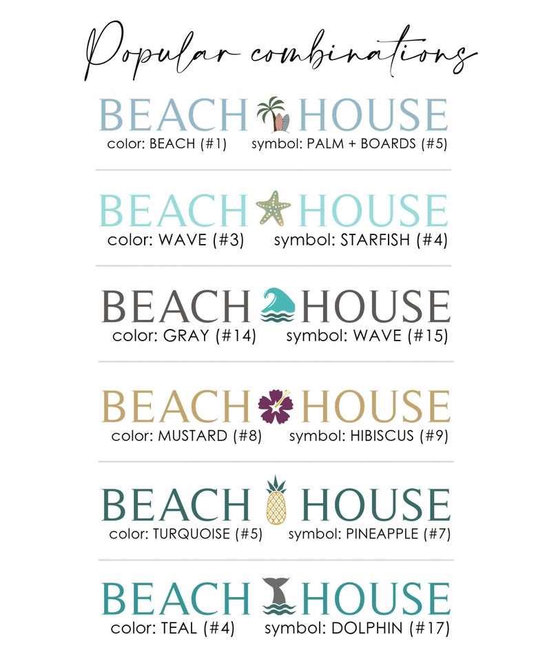 Personalized Beach House Sign, Custom Coastal Decor image 4