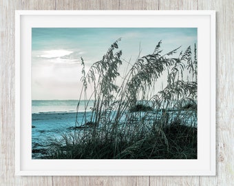 Turquoise Coastal Nautical Decor, Beach Wall Art Prints