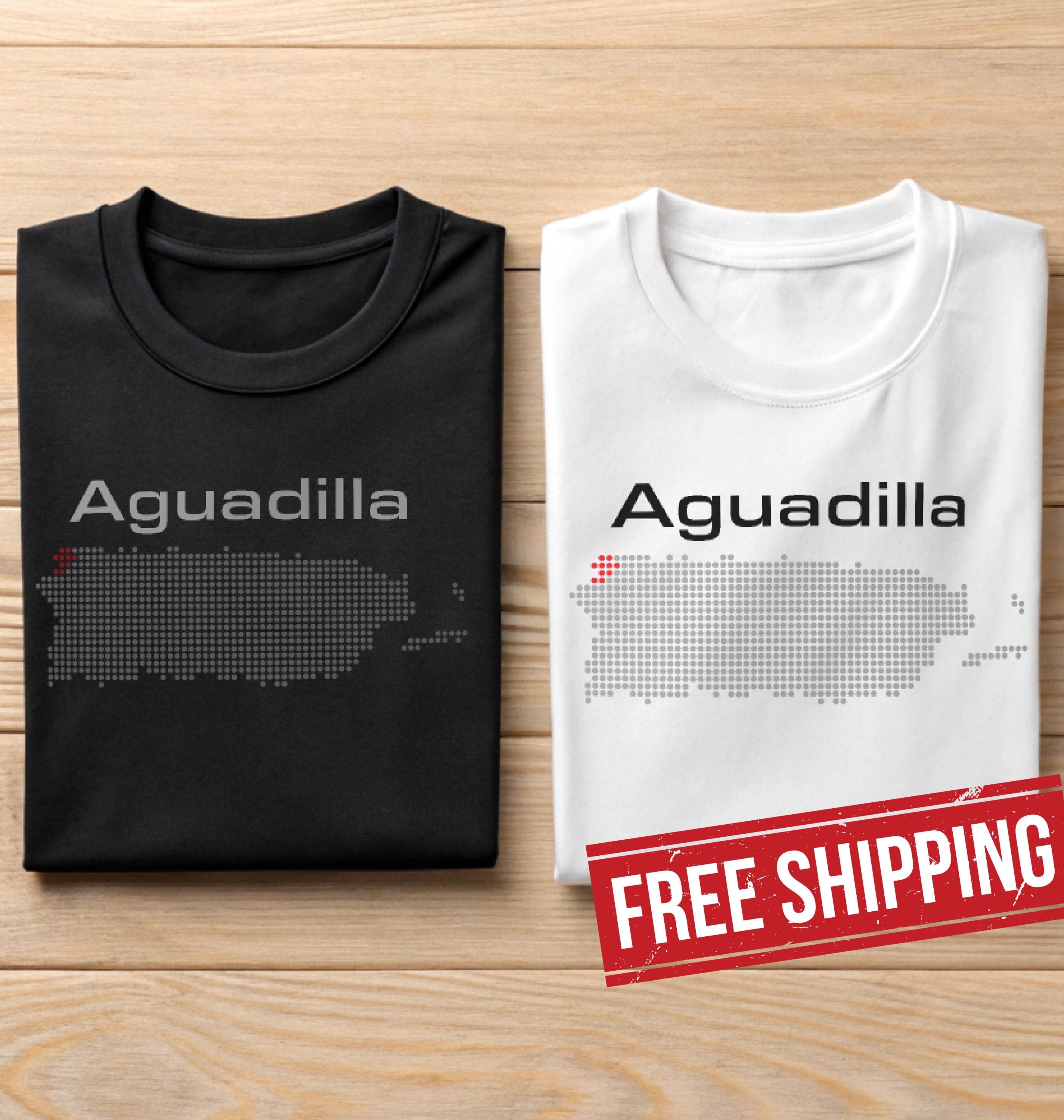 Aguadilla Puerto Rico Shirt Pueblo Boricua Tee Puerto Rican Hometown Pride Regalo Boricua Gift for Mom Dad PR Town Map T-Shirt