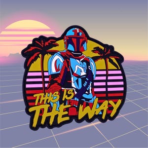 This is the way THE MANDALORIAN inspired PVC, hook and loop patch