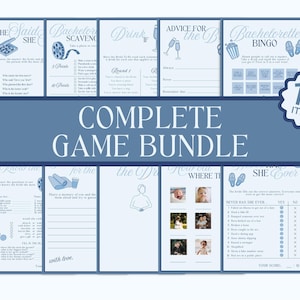 Spa Bachelorette Party Game Bundle: Customizable Templates (Digital Download)