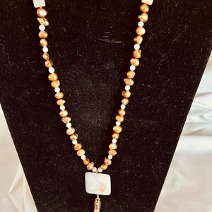 Pearl and shell necklace