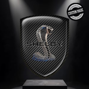 Auto Silicone Badge Shelby – Self-Stick Car Emblem – Waterproof Decal – Interior & Exterior Tuning Accessory