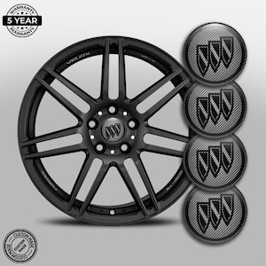 Car Wheel Center Cap Stickers Buick – Set of 4 – Silicone Rim Hub Covers – Universal Fit – Waterproof & Durable