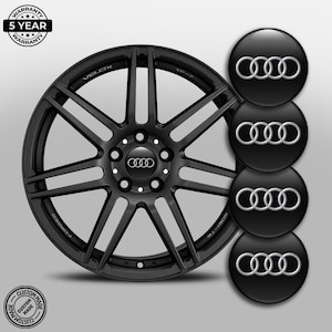 Audi Self-adhesive epoxy resin stickers for rims wheel hub caps 4 pcs/ Car decoration/ Rims emblems