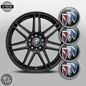 Car Wheel Center Cap Stickers Buick – Set of 4 – Silicone Rim Hub Covers – Universal Fit – Waterproof & Durable