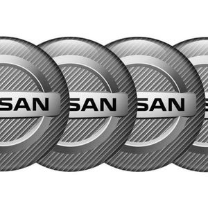 Car Wheel Center Cap Stickers Nissan – Set of 4 – Silicone Rim Hub Covers – Universal Fit – Waterproof & Durable