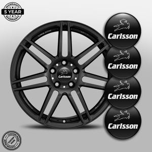 Carlsson Self-adhesive epoxy resin stickers for rims wheel hub caps 4 pcs/ Car decoration/ Rims emblems