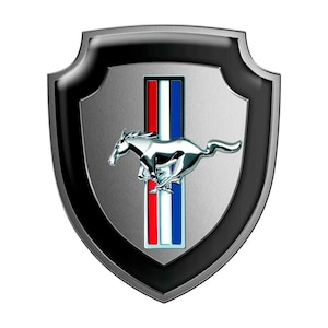 Mustang Silicone Emblem for Car Interior and Exterior / Best Quality Self-adhesive Sticker / Emblem for Gift