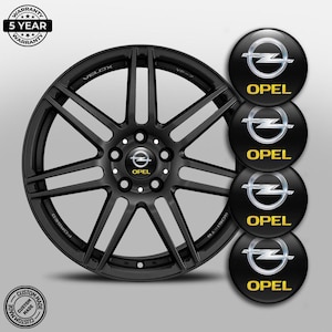 Wheel Center Cap Covers Opel – 4-Pack Silicone Stickers – Car Rim Hubcap Accessories – Custom Auto Decoration
