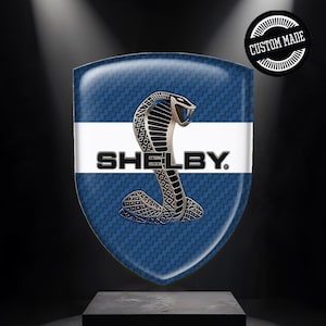 Shelby Emblem: Self-Adhesive Silicone Sticker for Car