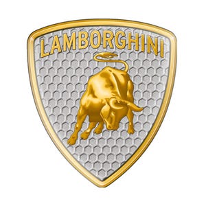 Lamborghini Emblem: Self-Adhesive Silicone Car Sticker