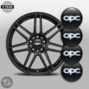 Wheel Center Cap Covers OPC – 4-Pack Silicone Stickers – Car Rim Hubcap Accessories – Custom Auto Decoration