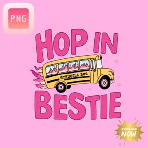 Struggle Bus Bestie PNG: Lustiges Design für psychische Gesundheit (Digitaler Download)