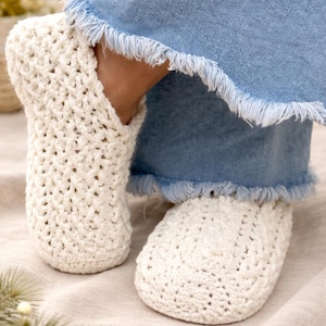 Crochet Slipper Socks Pattern PDF | Chunky House Slippers | Cozy Beginner Booties | Digital Download