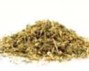 May include: A pile of dried, light green and brown herbs.