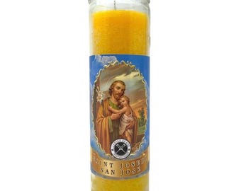 Saint Joseph Candle, Prayer Candle, Haitian Vodou, 21 Divisions