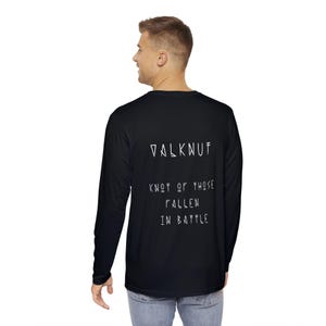Vikings Valknut Norse Mythology Clothing Viking Gift for Him Men&#39;s Long Sleeve Norse Pullover Long Sleeve