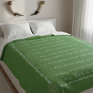 Viking Theme Gift Norse Mythology Prayer Throw Blanket Thor Fan Nordic Poem Housewarming Gift Birthday Present Dorm Home Decor for Vikings