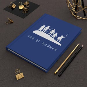 Ragnar, Blue Journal, Viking Gift, Norse Notebook, Nordic Fan, Viking Notebook, Norse Mythology, Blue Notebook, Viking fan, Nordic Style