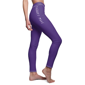 Valkyrie, Viking Apparel, Womens Leggings, Purple Yoga Pants, Nordic, Norse, Shield Maiden, Workout Clothing, Viking Theme, Gift for Her