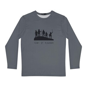 Vikings Sons of Ragnar Lothbrok Norse Pullover Viking Men's Long Sleeve Shirt Ragnar's Made Nordic Sweat Clothing Bjorn Ironside Ivar the Boneless Lagertha Vikings Norse Mythology Nordic Pullover