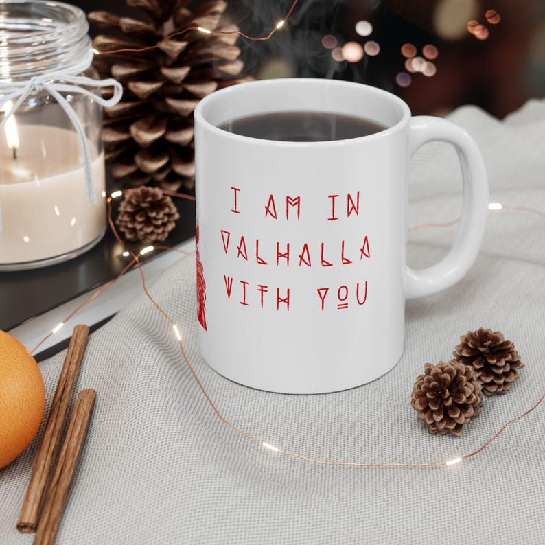 Vikings, Viking Mug, Viking Gifts, Anniversary Gift, Viking Anniversary gift for Nordic fan, Mugs and cups, Valhalla, Love, Shield Maiden