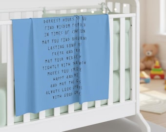 Viking Prayer Norse Runes Newborn Swaddle Blanket Baby Shower Gift for Infant Nursery Nordic Poem Thor Odin Valhalla Avengers World Travel