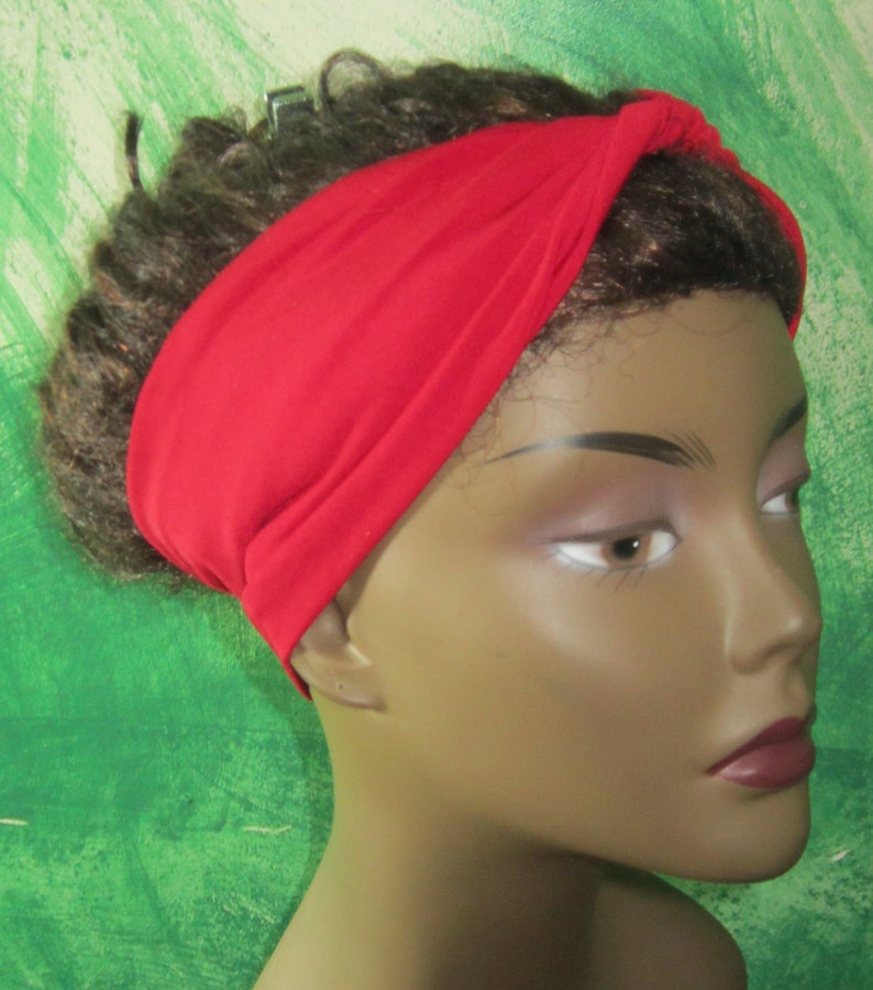 Solid Twisted Front Headbands Jersey Headband Women Turbans Etsy
