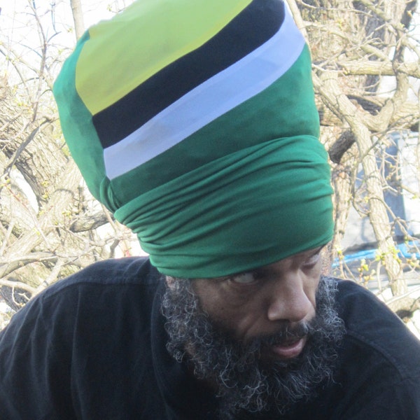 Men Island EZ Wrap - Ready Wraps- Stretch Turban- Stretch Wraps-Men - MenHeadwear- Dread Locs Men-Choose a Length