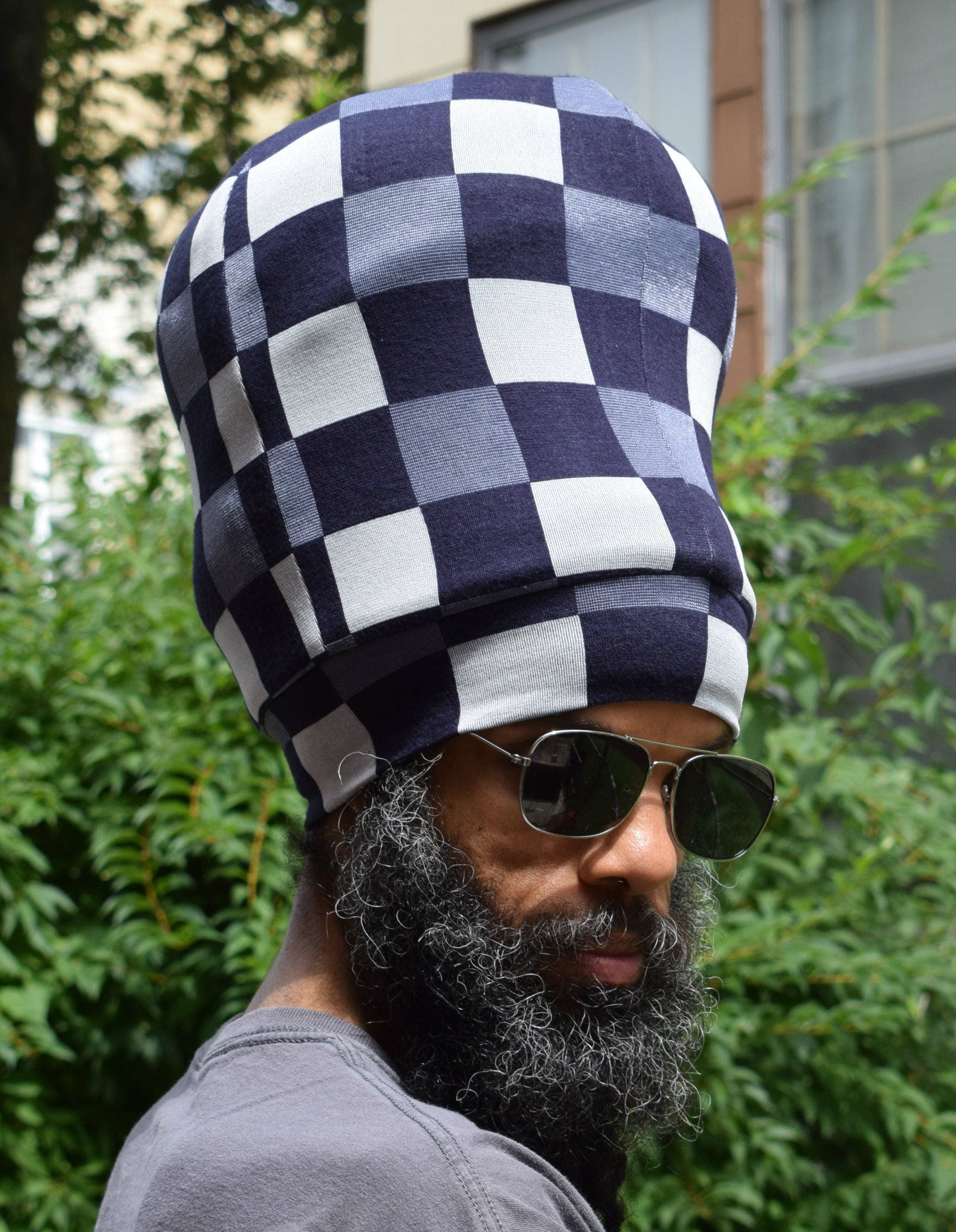 Men Squares Stretch Hat Locs Hat Rasta Hat 5 Length Etsy UK