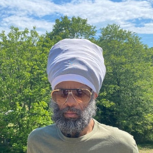 Men  White Hair Net -Choose A  Length