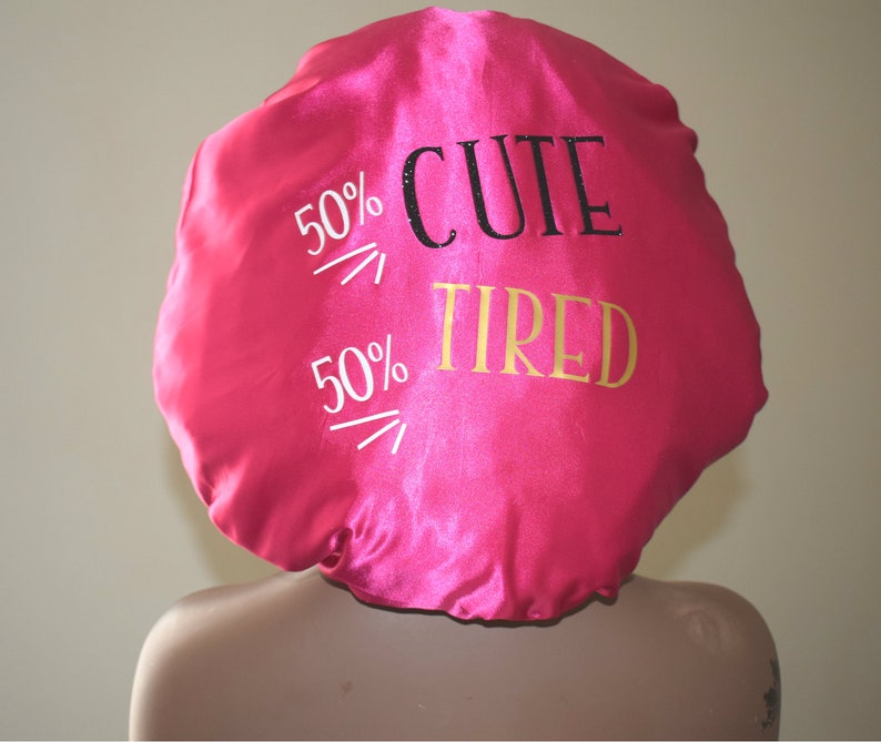50 Percent Cute 50 Percent Tired Bonnet Etsy