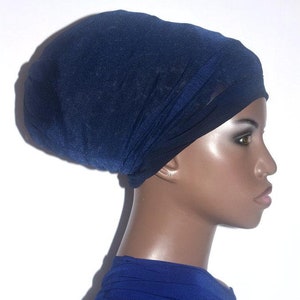 Women Navy Hair Net - Choose A  Length