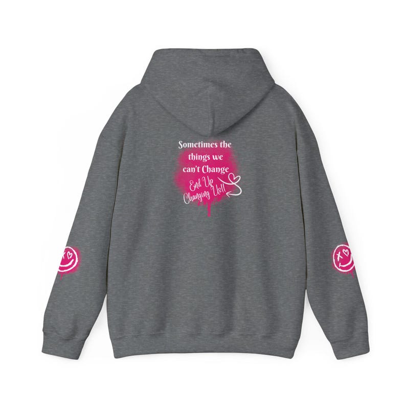 Positive Vibes Unisex Hoodie, Inspirational Sweatshirt, Relaxed Fit Cozy Casual Wear, Motivation Apparel, Gift for Friends image 7
