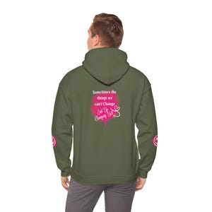 Positive Vibes Unisex Hoodie, Inspirational Sweatshirt, Relaxed Fit Cozy Casual Wear, Motivation Apparel, Gift for Friends image 9