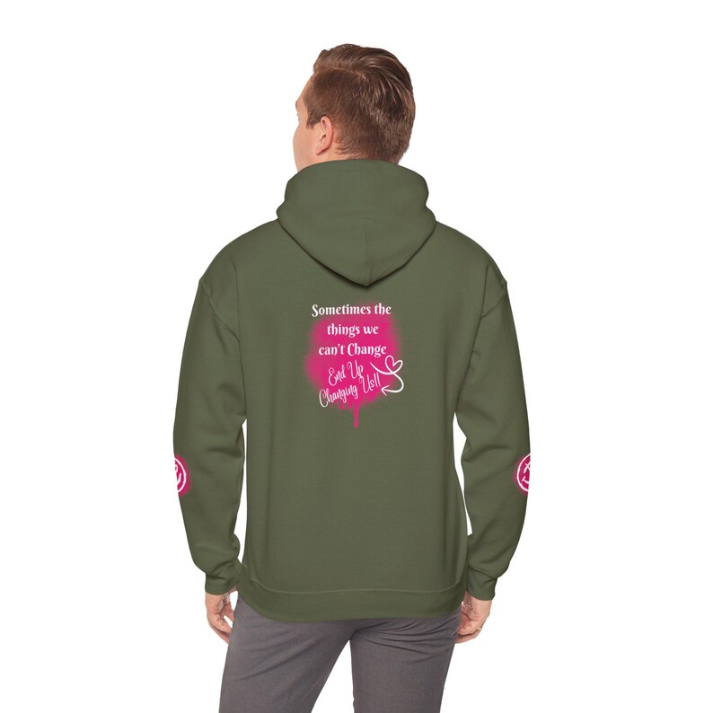 Positive Vibes Unisex Hoodie, Inspirational Sweatshirt, Relaxed Fit Cozy Casual Wear, Motivation Apparel, Gift for Friends image 9