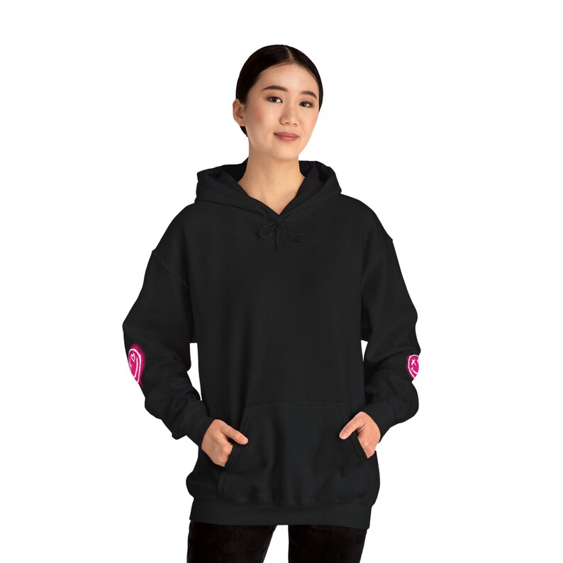 Positive Vibes Unisex Hoodie, Inspirational Sweatshirt, Relaxed Fit Cozy Casual Wear, Motivation Apparel, Gift for Friends image 3