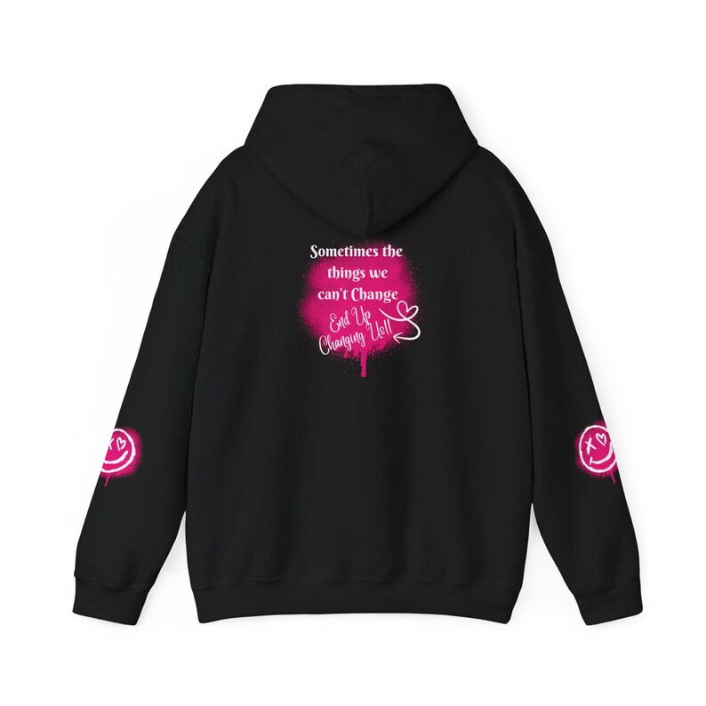 Positive Vibes Unisex Hoodie, Inspirational Sweatshirt, Relaxed Fit Cozy Casual Wear, Motivation Apparel, Gift for Friends image 1