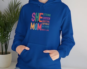 Sweat à capuche pour maman, sweat-shirt pour maman forte, cadeau inspirant pour les mamans, sweat-shirt à capuche douillet, vêtements pour la fête des mères