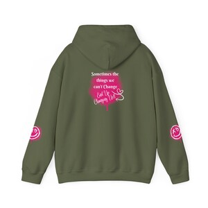 Positive Vibes Unisex Hoodie, Inspirational Sweatshirt, Relaxed Fit Cozy Casual Wear, Motivation Apparel, Gift for Friends image 6