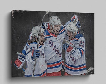 Chris Kreider Framed Canvas Print New York Rangers Poster Hockey Artwork NHL Wall Art Print Home Decor  L33 Birthday Gift