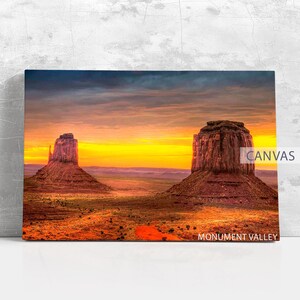 Monument Valley Poster Arizona Travel Framed Canvas Print National Park Wall Art Print Nature Lover Home Decor L243 Birthday Gift