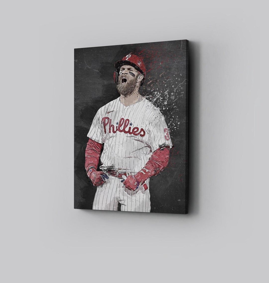 Bryce Harper Poster Philadelphia Phillies Framed Canvas Print Baseball — free download