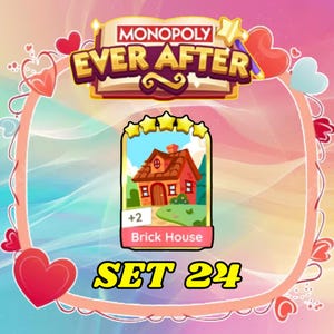Monopoly Go Golden Blitz - Casa de Tijolos - Conjunto 24